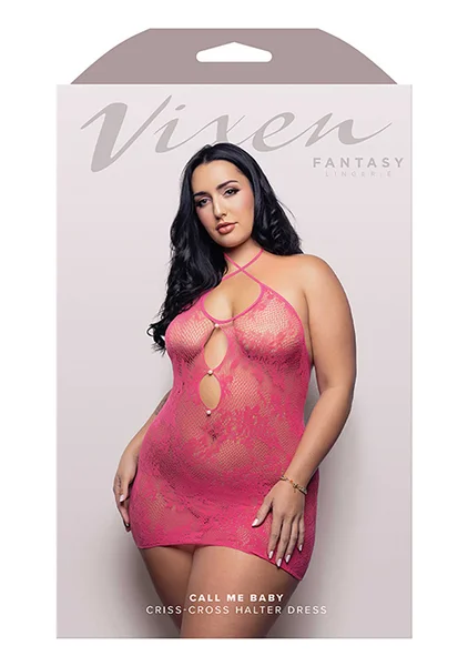Call Me Baby Criss-Cross Halter Dress - Queen Size — image 3 of 3