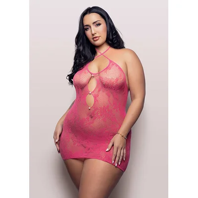 call me baby criss cross halter dress queen size