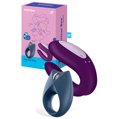 satisfyer partner box 2 app compatible royal one vibrating couples ring double joy couples vibrator