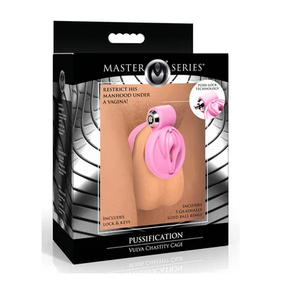 pussification vulva chastity cage