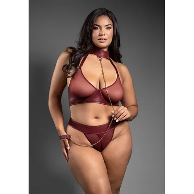 convertible bra panty and leash queen size