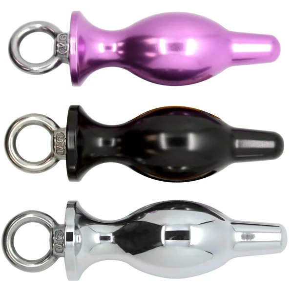 Weighted Metal Bulbed Anal Plug With Pull Ring - You'll feel the quality — image 5 of 6