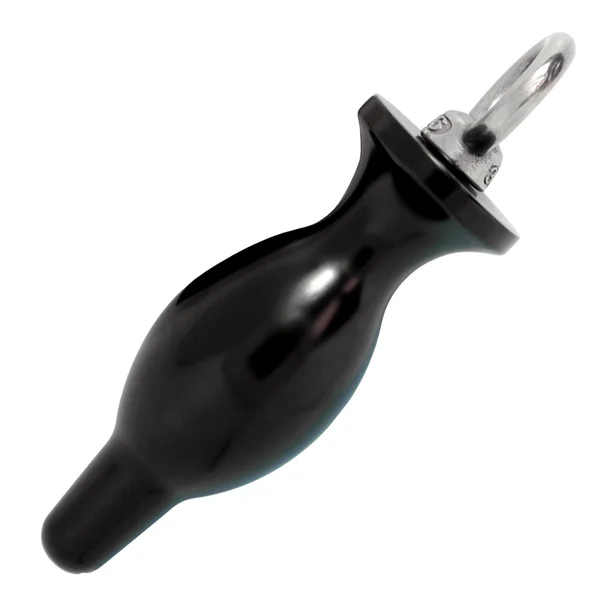 Weighted Metal Bulbed Anal Plug With Pull Ring - You'll feel the quality — image 3 of 6