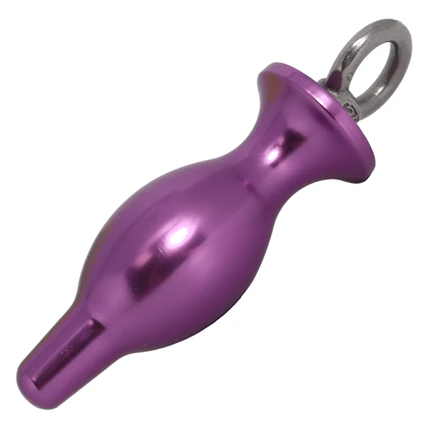 Weighted Metal Bulbed Anal Plug With Pull Ring - You'll feel the quality — image 2 of 6