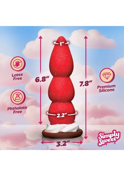 Strawberry Sweet Cream Premium Silicone Dildo — image 5 of 6
