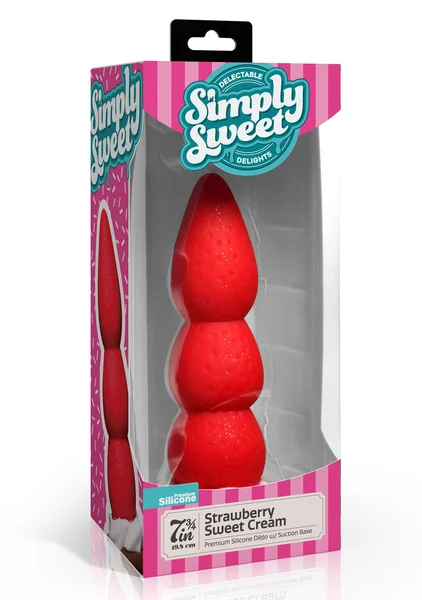 Strawberry Sweet Cream Premium Silicone Dildo — image 6 of 6