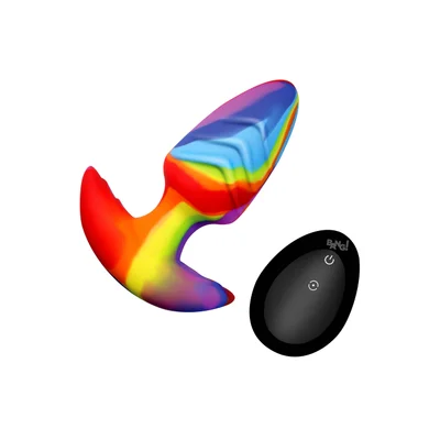 bang rotating and vibrating silicone butt plug