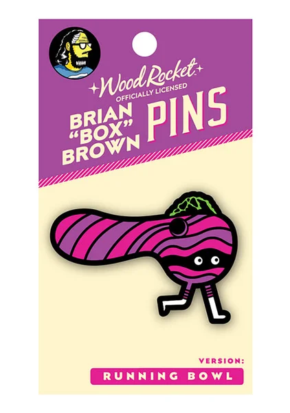 Box Brown Running Bowl Pin — image 2 of 2