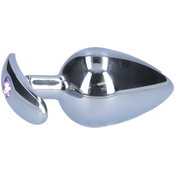 Tapered Metal Butt Plug with Jewel & Detachable Screw Plug - Available in 3 Sizes! — image 2 of 7