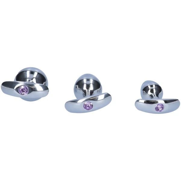 Tapered Metal Butt Plug with Jewel & Detachable Screw Plug - Available in 3 Sizes! — image 5 of 7