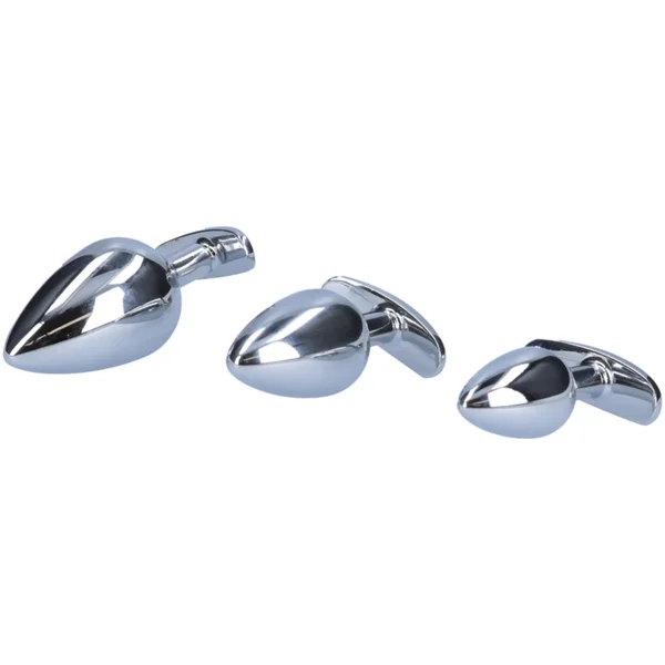 Tapered Metal Butt Plug with Jewel & Detachable Screw Plug - Available in 3 Sizes! — image 4 of 7