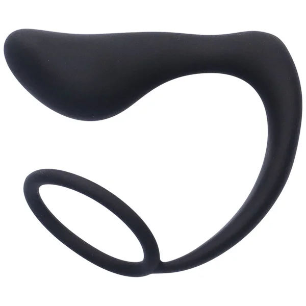 Silicone Prostate Anal Plug and Cock Ring — image 2 of 4