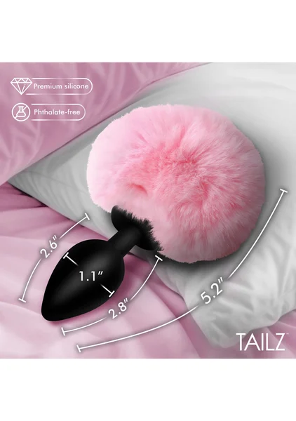Tailz Fluffy Bunny Tail Silicone Plug — image 14 of 20