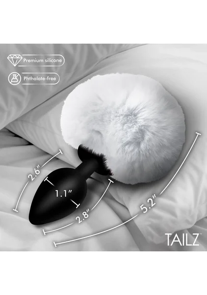 Tailz Fluffy Bunny Tail Silicone Plug — image 19 of 20
