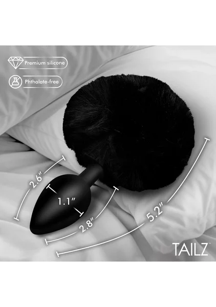 Tailz Fluffy Bunny Tail Silicone Plug — image 4 of 20