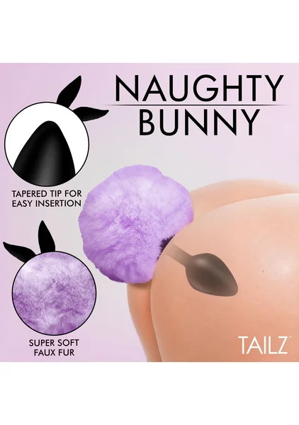 Tailz Fluffy Bunny Tail Silicone Plug — image 8 of 20