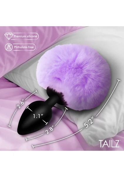 Tailz Fluffy Bunny Tail Silicone Plug — image 9 of 20