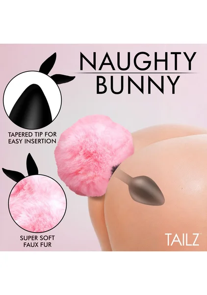 Tailz Fluffy Bunny Tail Silicone Plug — image 13 of 20