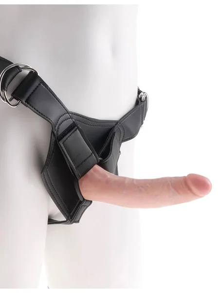 King Cock Strap-on Harness with 7 inches Cock Flesh Dildo — image 5 of 6