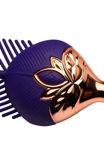 Master Series The Tickler Vibrating Silicone 7.5" Feather Tickler — image 3 of 4