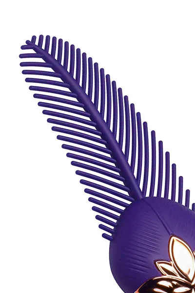 Master Series The Tickler Vibrating Silicone 7.5" Feather Tickler — image 2 of 4