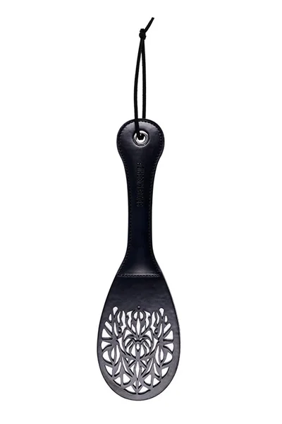 Sex & Mischief 13" Faux Leather Lace Spanker — image 2 of 5