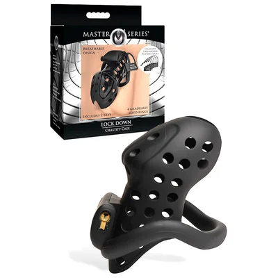 master series lock down 3 chastity cage