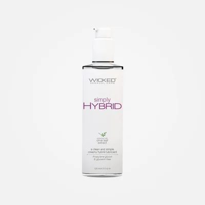 wicked simply hybrid water silicone lubricant 120ml