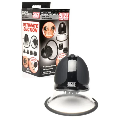 size matters 33 rotating nipple suckers with 4 attachments