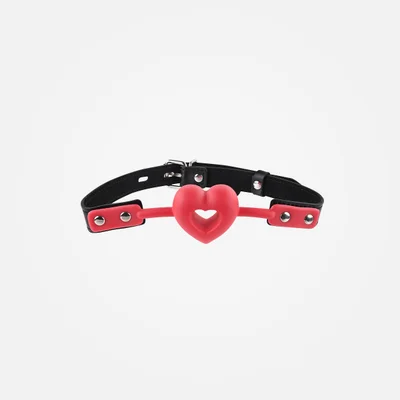 sportsheets sex amp mischief heart mouth gag amor red
