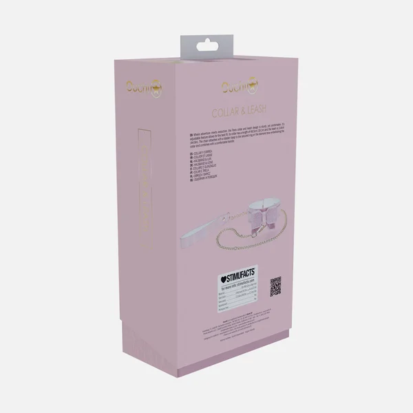 SHOTS Paris Collection Collar with Leash - Pink — image 3 of 5
