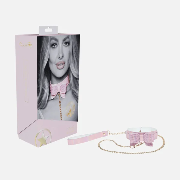 SHOTS Paris Collection Collar with Leash - Pink — image 2 of 5