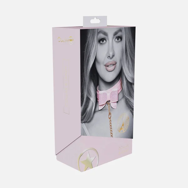 SHOTS Paris Collection Collar with Leash - Pink — image 5 of 5