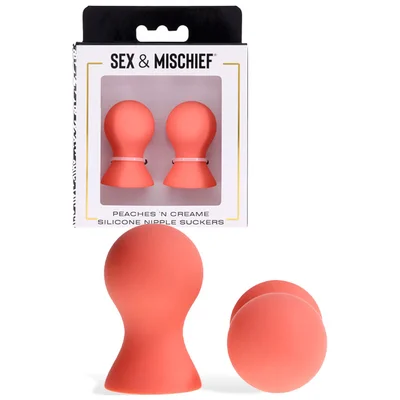sex mischief peaches n creame silicone nipple suckers