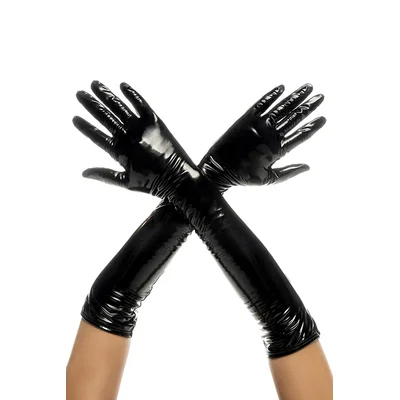 black vinyl gloves by mapale by espiral