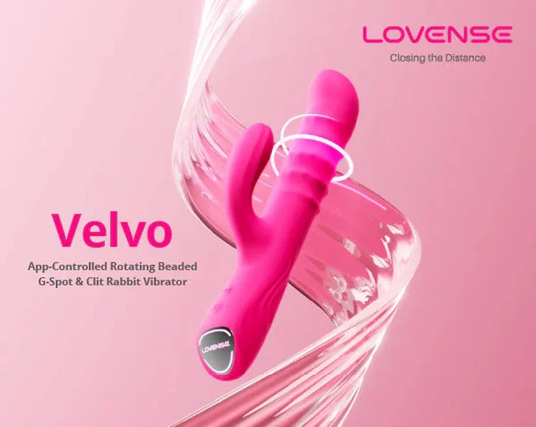 Lovense Velvo Bluetooth Rolling Beads Rotating G-Spot Rabbit Vibrator — image 2 of 5