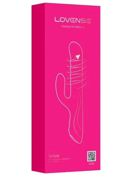 Lovense Velvo Bluetooth Rolling Beads Rotating G-Spot Rabbit Vibrator — image 3 of 5