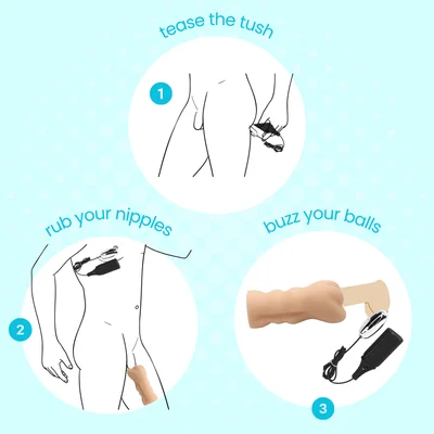 easy grip pocket pussy vibration masturbation bundle