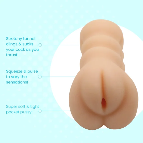Easy Grip Pocket Pussy & Vibration Masturbation Bundle — image 2 of 5
