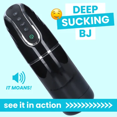 the vortex sucking and vibrating masturbator it moans
