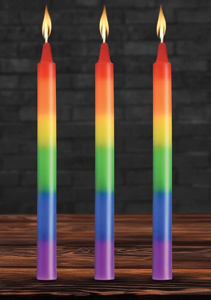 Pride Rainbow Drip Candle Set — image 5 of 6
