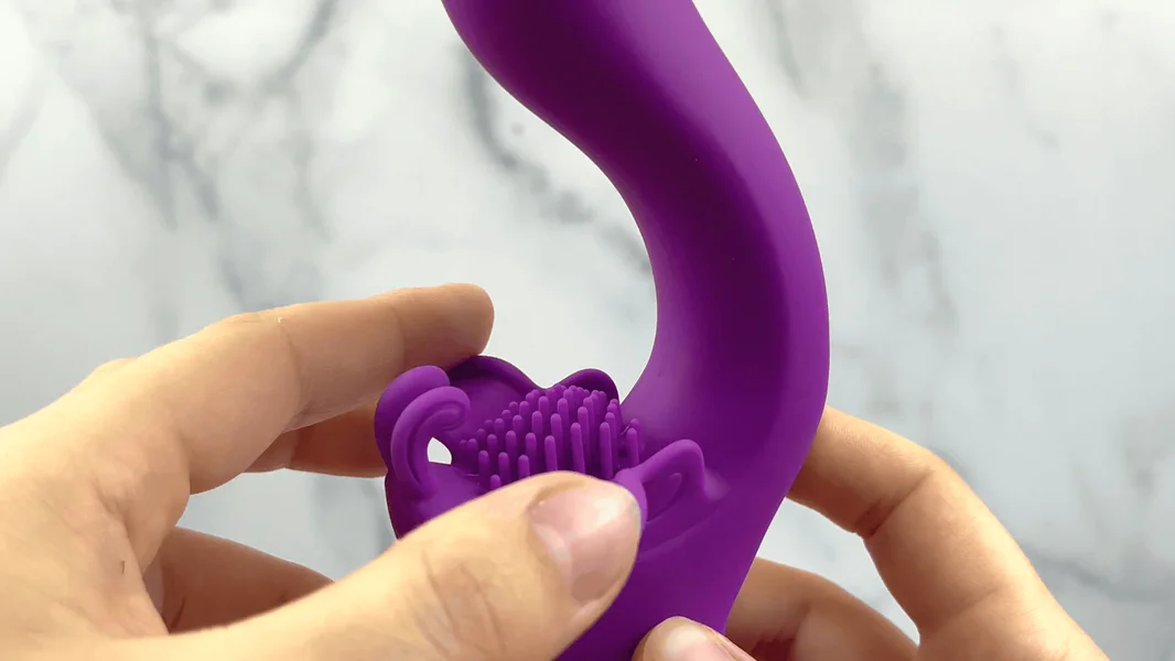 Fluttering Bliss Silicone Dual Action Butterfly Vibrator - It's Waterproof! — image 6 of 14