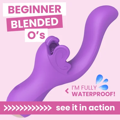 fluttering bliss silicone dual action butterfly vibrator its waterproof
