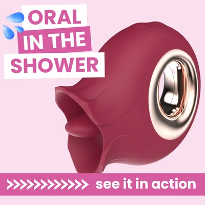 oral oasis flickering tongue silicone vibrator its waterproof