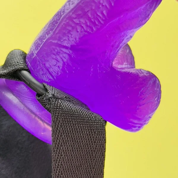 Soft touch harness and 6" dildo set — image 4 of 4