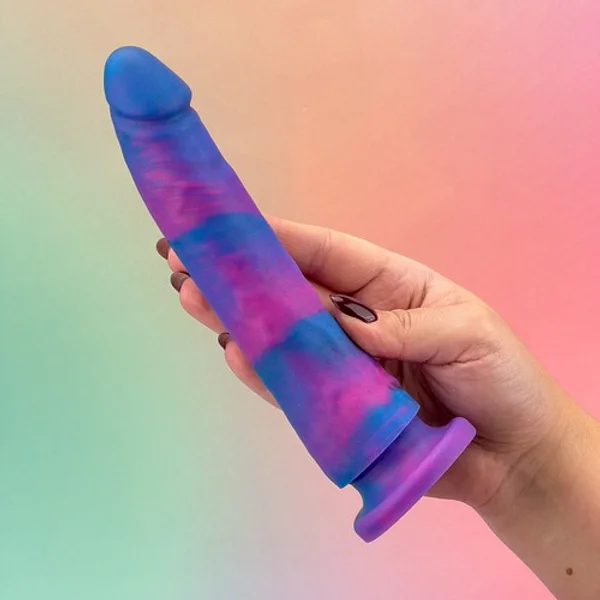 Soft touch harness and 8" silicone dildo set — image 3 of 4