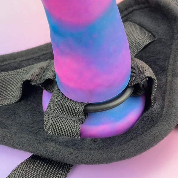 Soft touch harness and 8" silicone dildo set — image 4 of 4