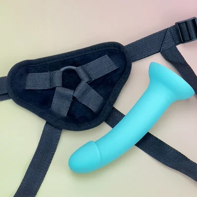 soft touch harness and 65 dildo set