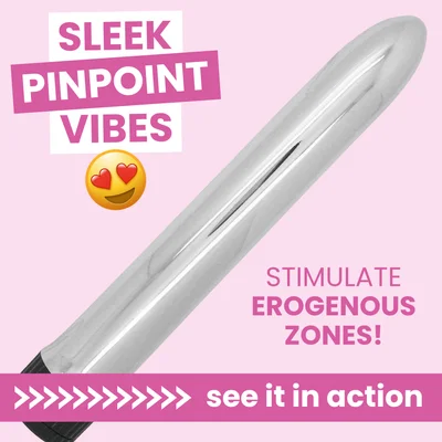 lucky silver sleek pinpoint vibrator