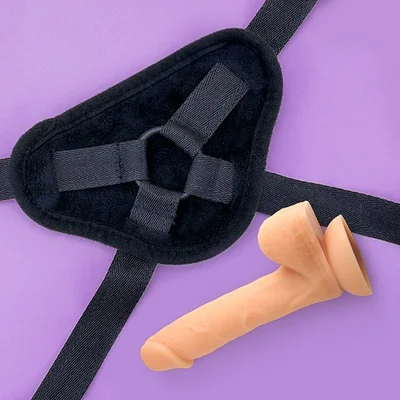soft touch harness and 83 dildo set